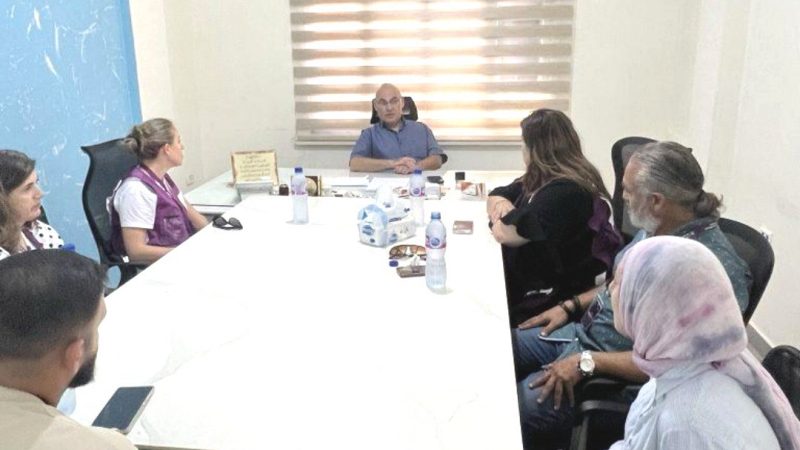 وفد من منظمة NCA زار مركز الحسن الطبي متفقدا أعمال الصيانة