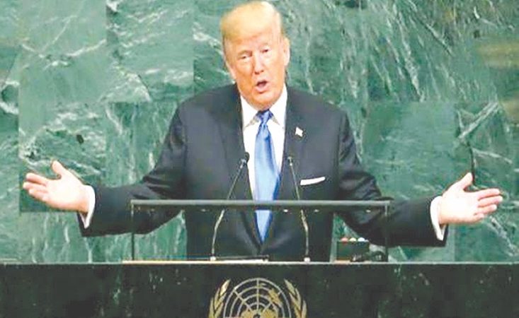 ترامب أمام الأمم المتحدة: اتفاق مع إيران بعد انتخابات نوفمبر أو “دفعها إلى الجحيم”