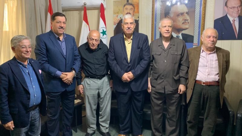رئيس المؤتمر الشعبي اللبناني يستقبل وفد الاتحاد الاشتراكي العربي-التنظيم الناصري