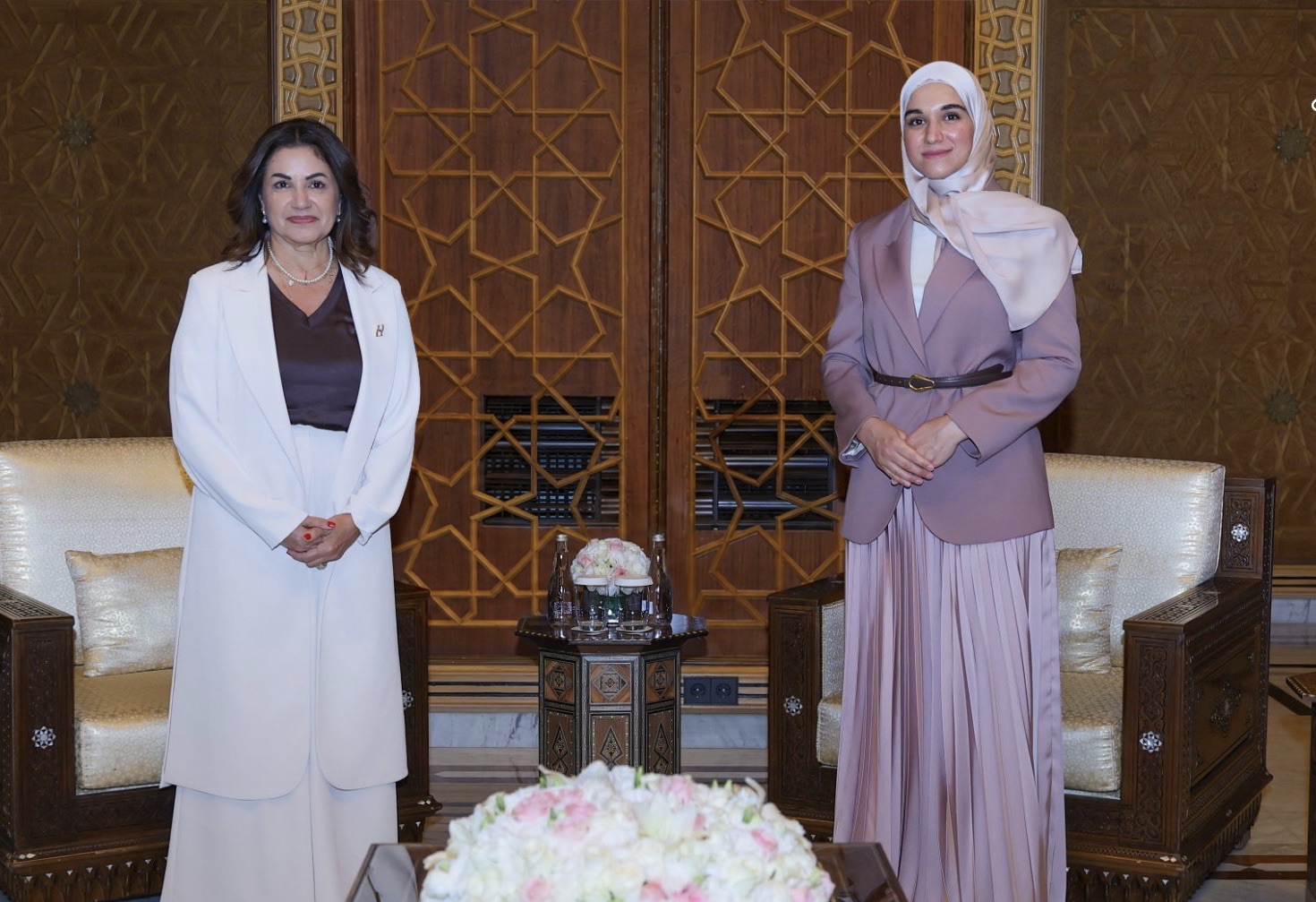 السورية الأولى استقبلت وزيرة الشؤون اللبنانية&nbsp;